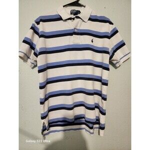 Polo Ralph Lauren Mens Collard Shirt, Size Large, Multicolor Stripes